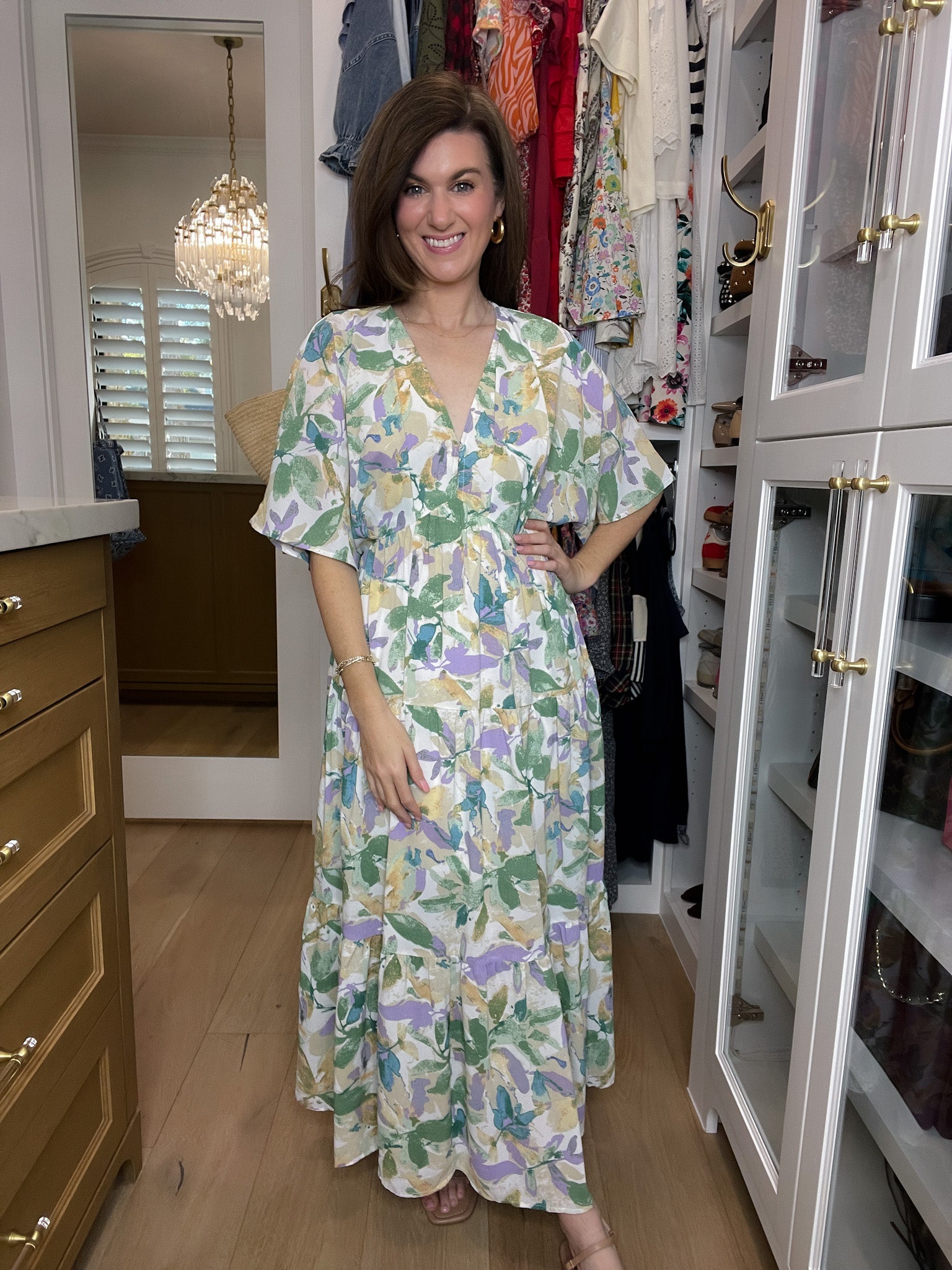 Floral Blush Maxi Dress