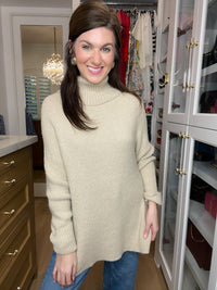 Classic Comfort Sweater in Taupe