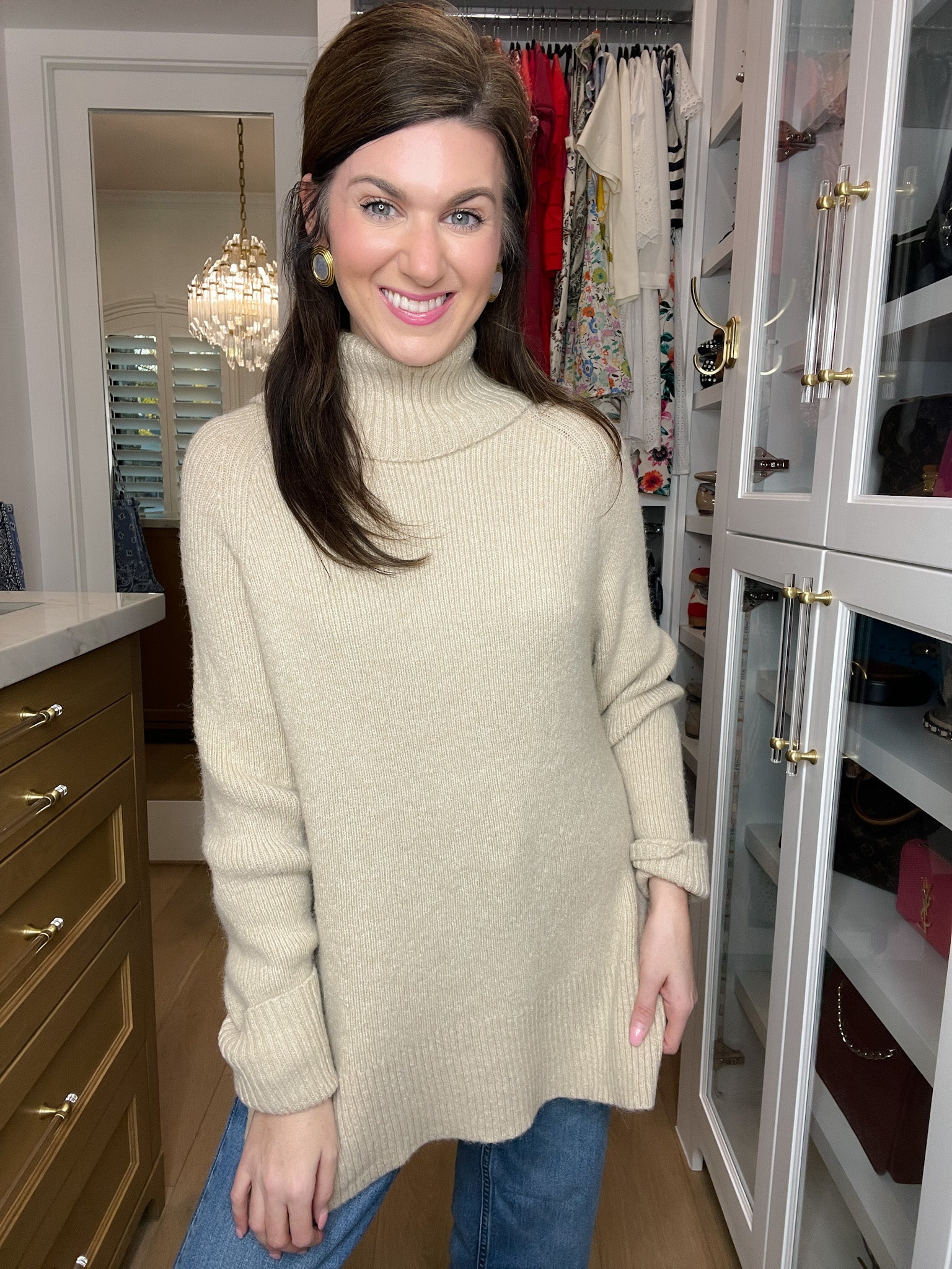 Classic Comfort Sweater in Taupe
