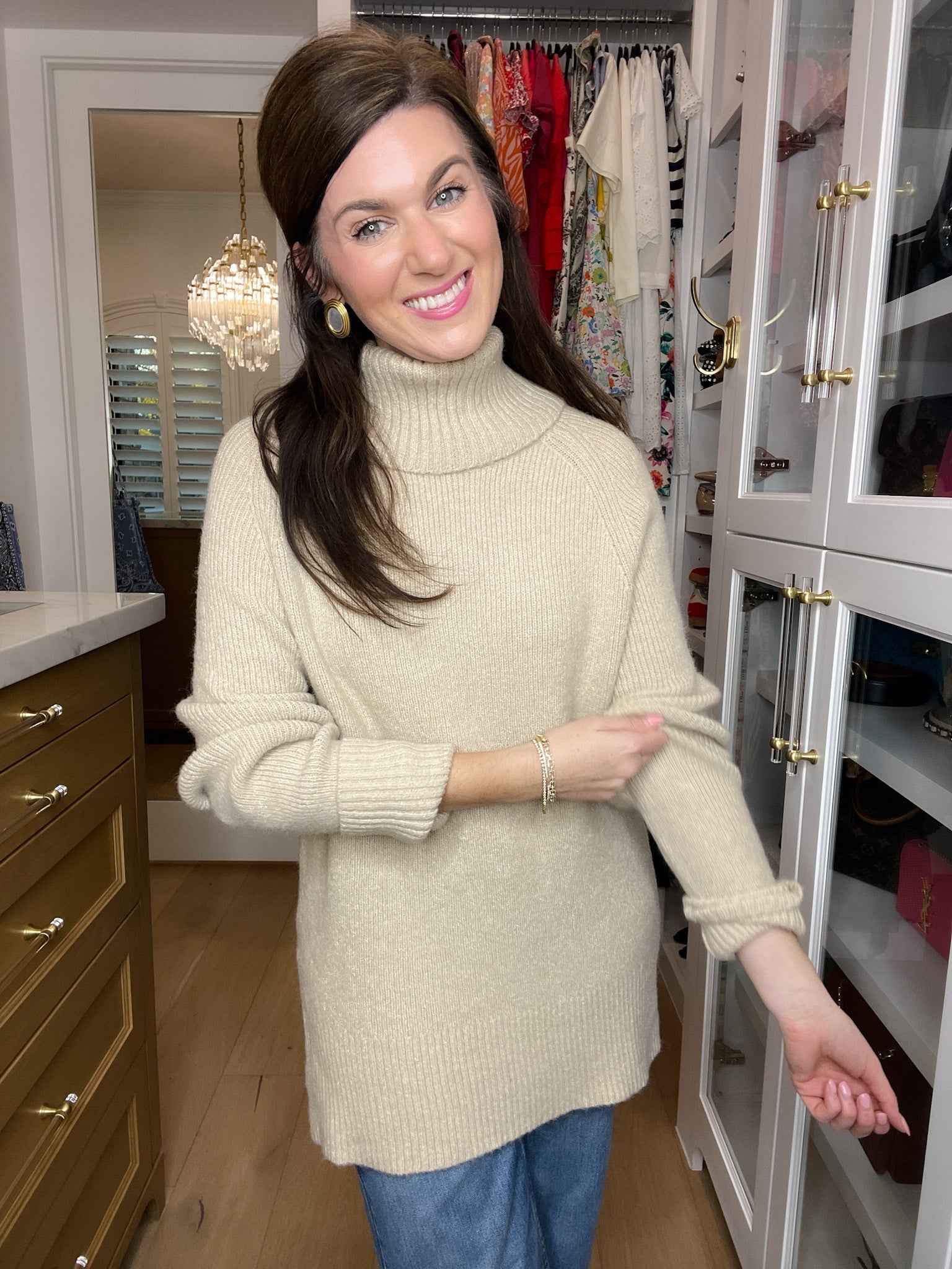 Classic Comfort Sweater in Taupe