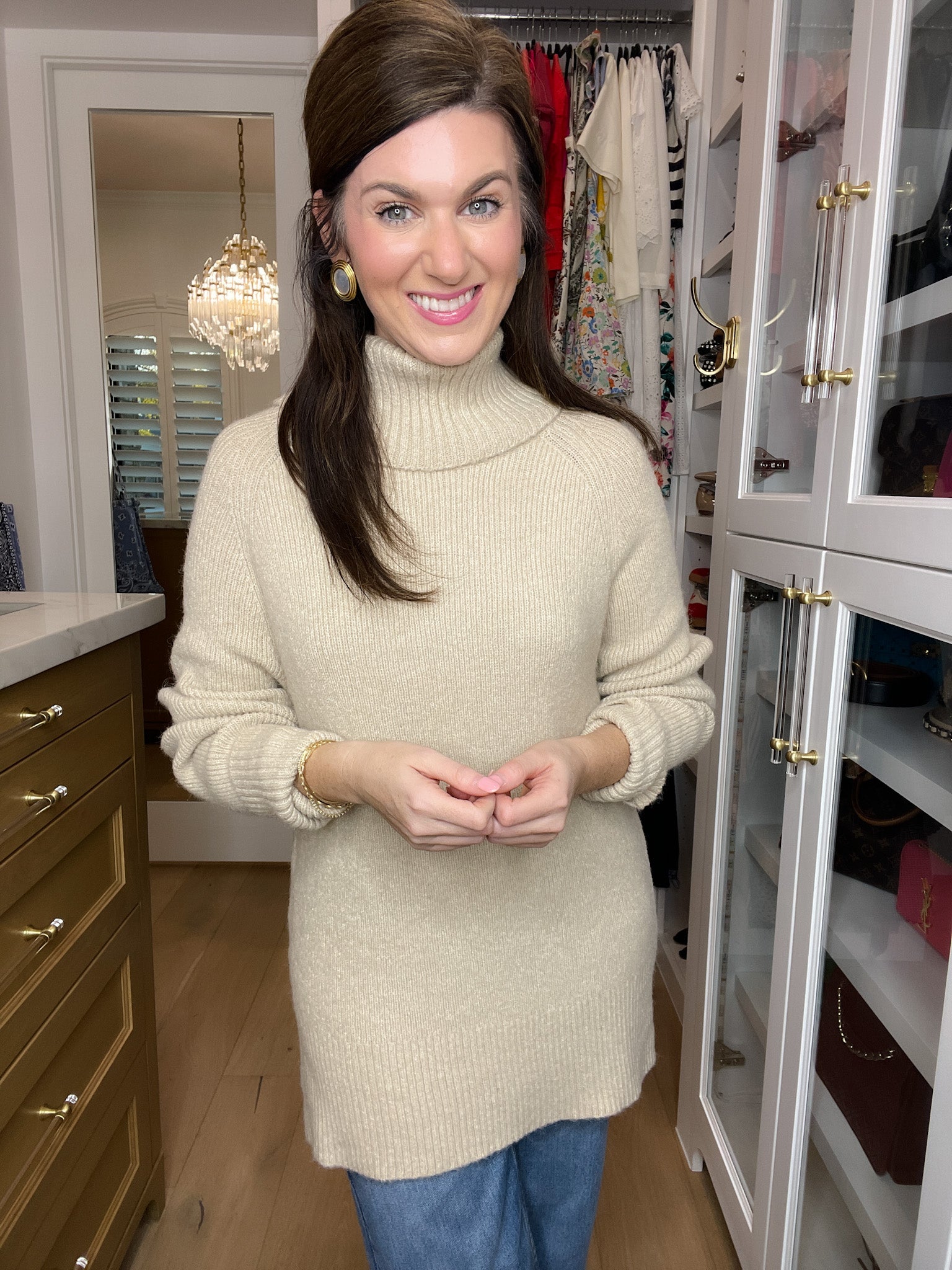 Classic Comfort Sweater in Taupe
