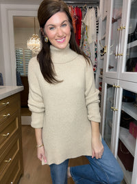 Classic Comfort Sweater in Taupe
