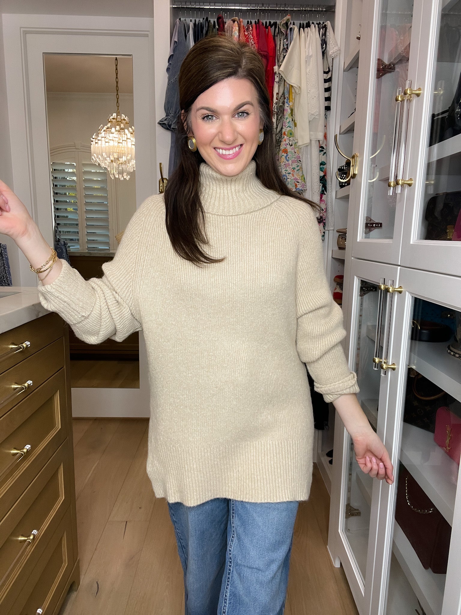 Classic Comfort Sweater in Taupe