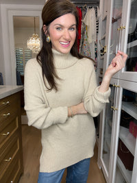 Classic Comfort Sweater in Taupe