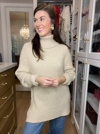 Classic Comfort Sweater in Taupe
