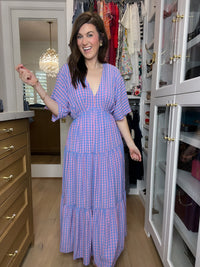 Sweet Escape Gingham Maxi Dress