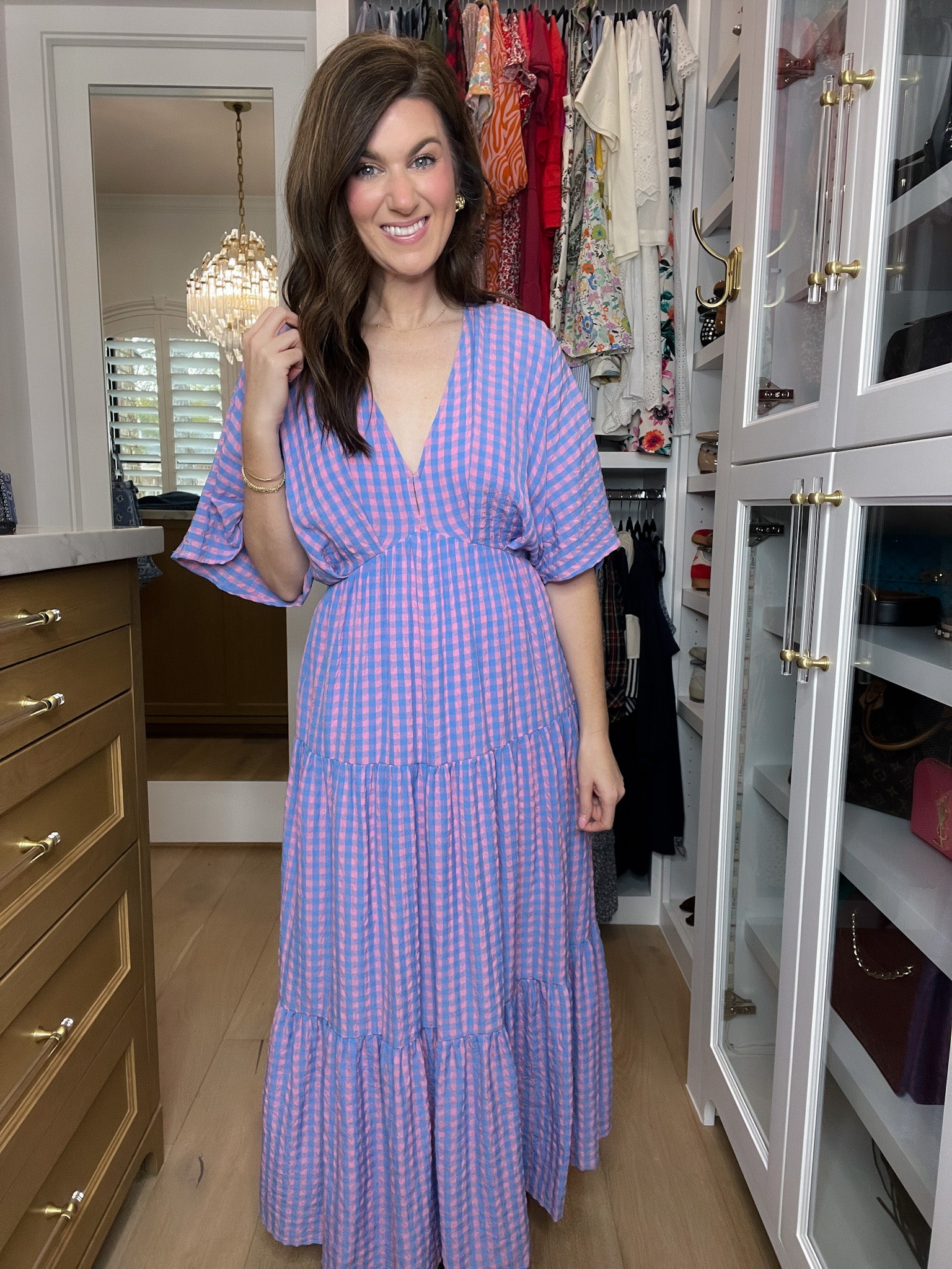 Sweet Escape Gingham Maxi Dress