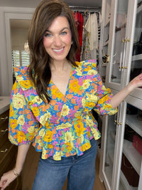 Happy Place Floral Top