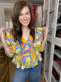 Happy Place Floral Top