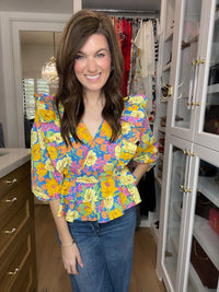 Happy Place Floral Top