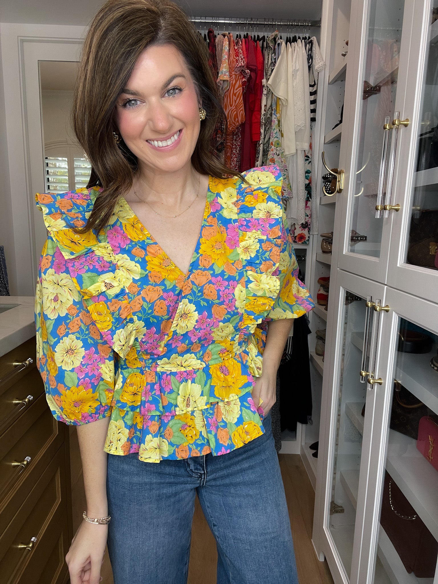 Happy Place Floral Top