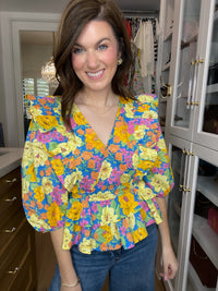 Happy Place Floral Top