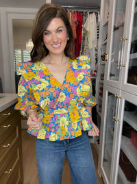 Happy Place Floral Top