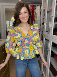 Happy Place Floral Top