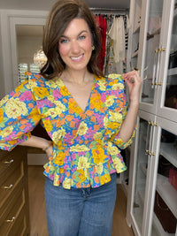 Happy Place Floral Top