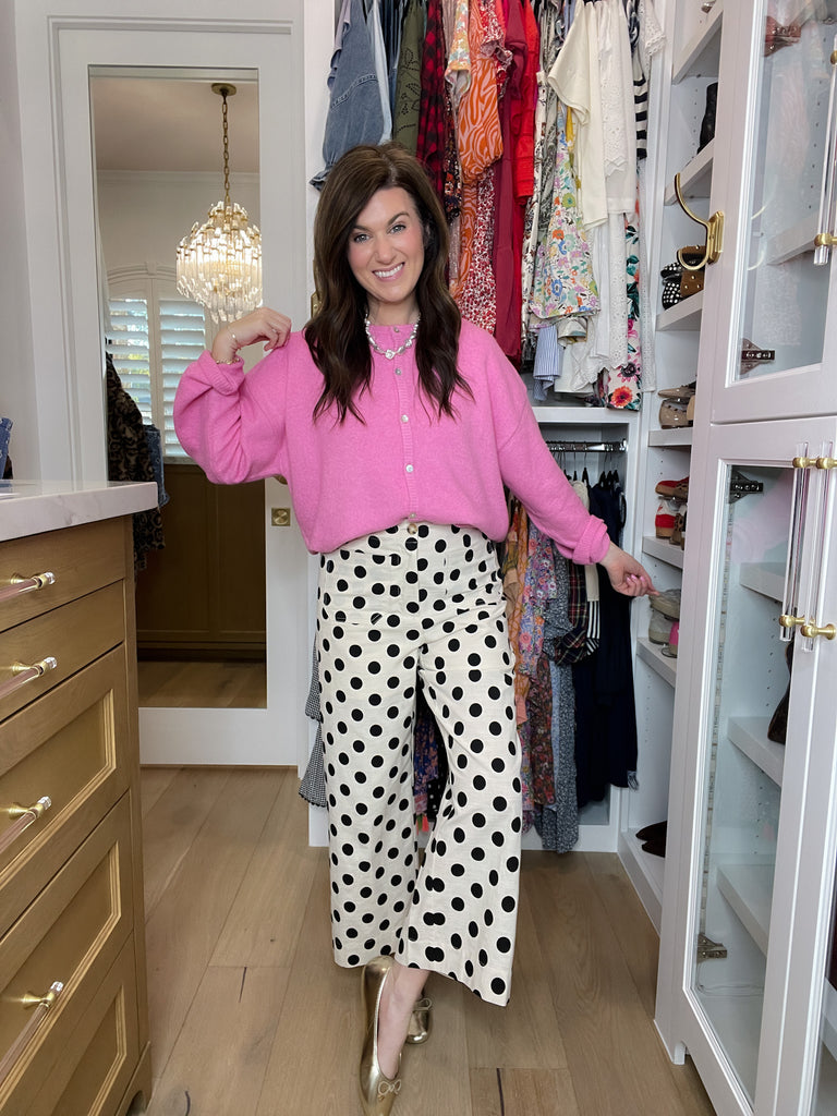 Spot On Wide Leg Polka Dot Pants