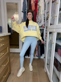 Mono B Leggings Setting Records Leggings in Sky Blue
