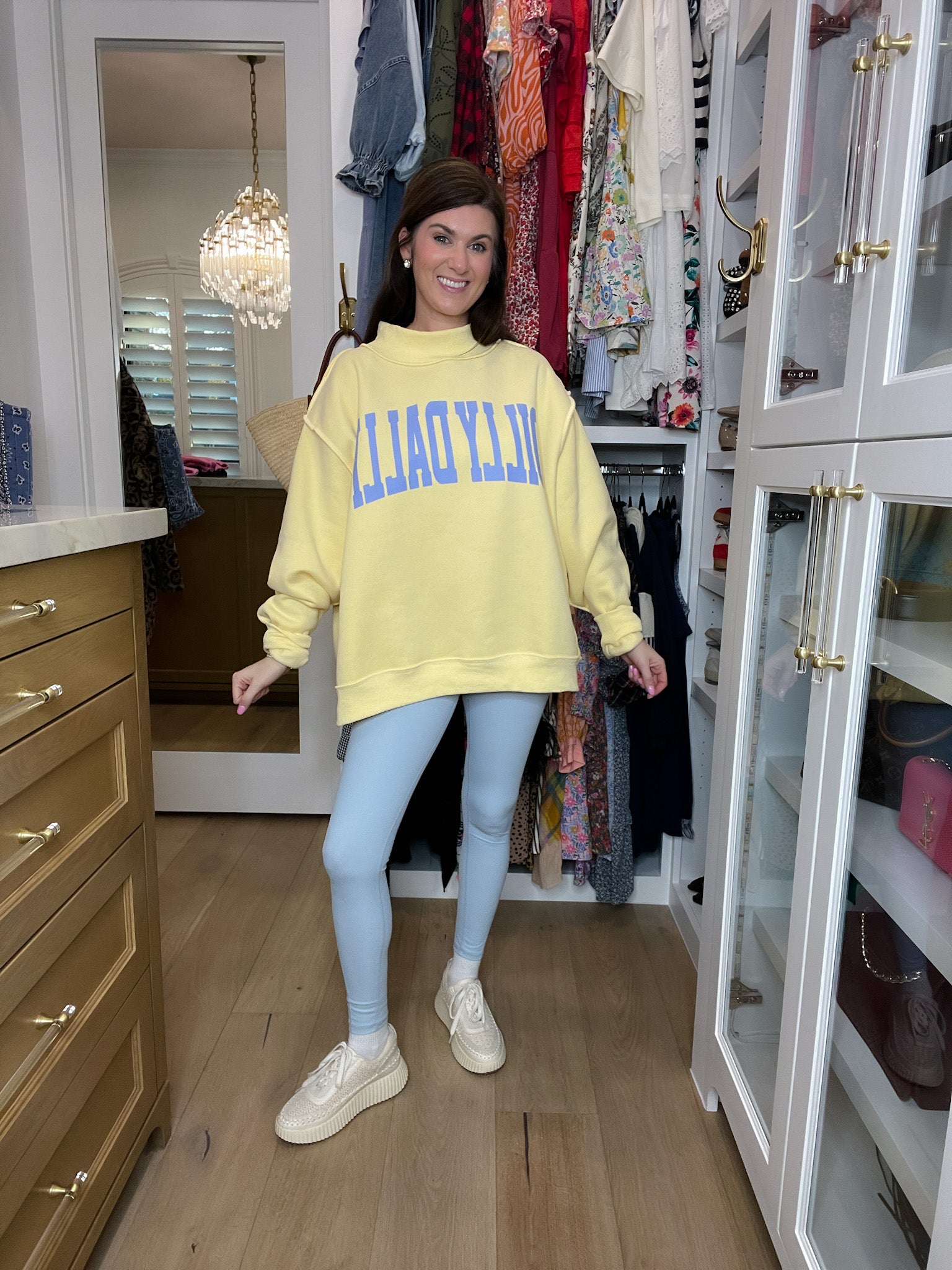 Mono B Leggings Setting Records Leggings in Sky Blue