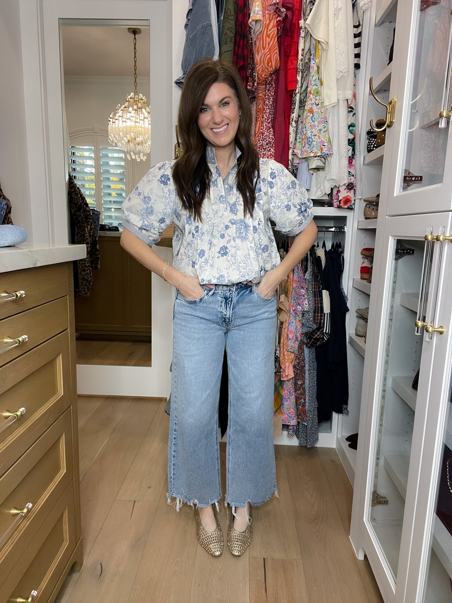 Vervet Livvie Mid Rise Wide Leg Jeans