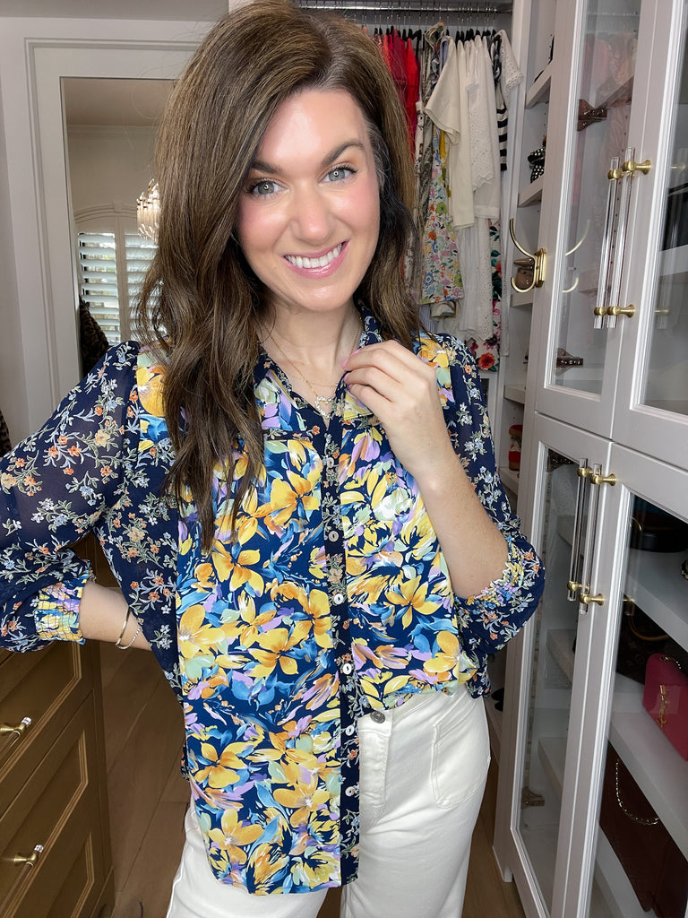 Harbor Bloom Button Down