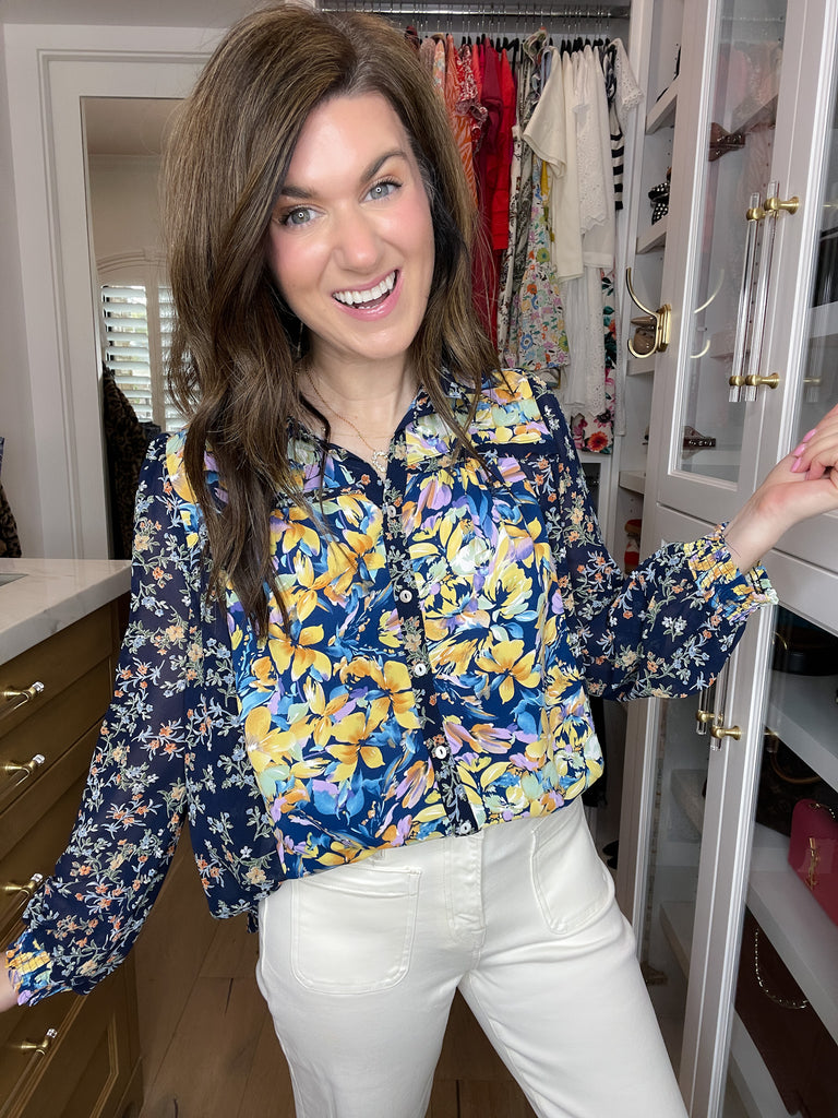 Harbor Bloom Button Down
