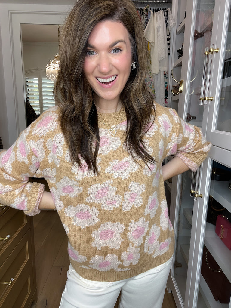 Blush Bloom Sweater