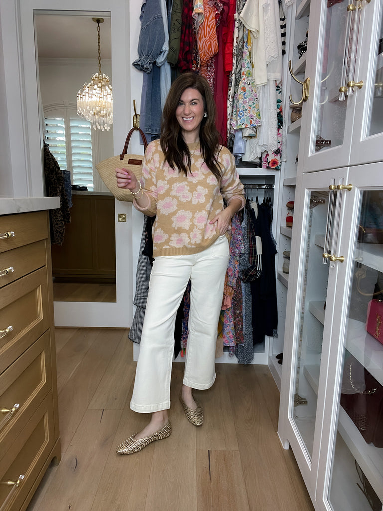 Keepsake Woven Ballet Flats in Gold