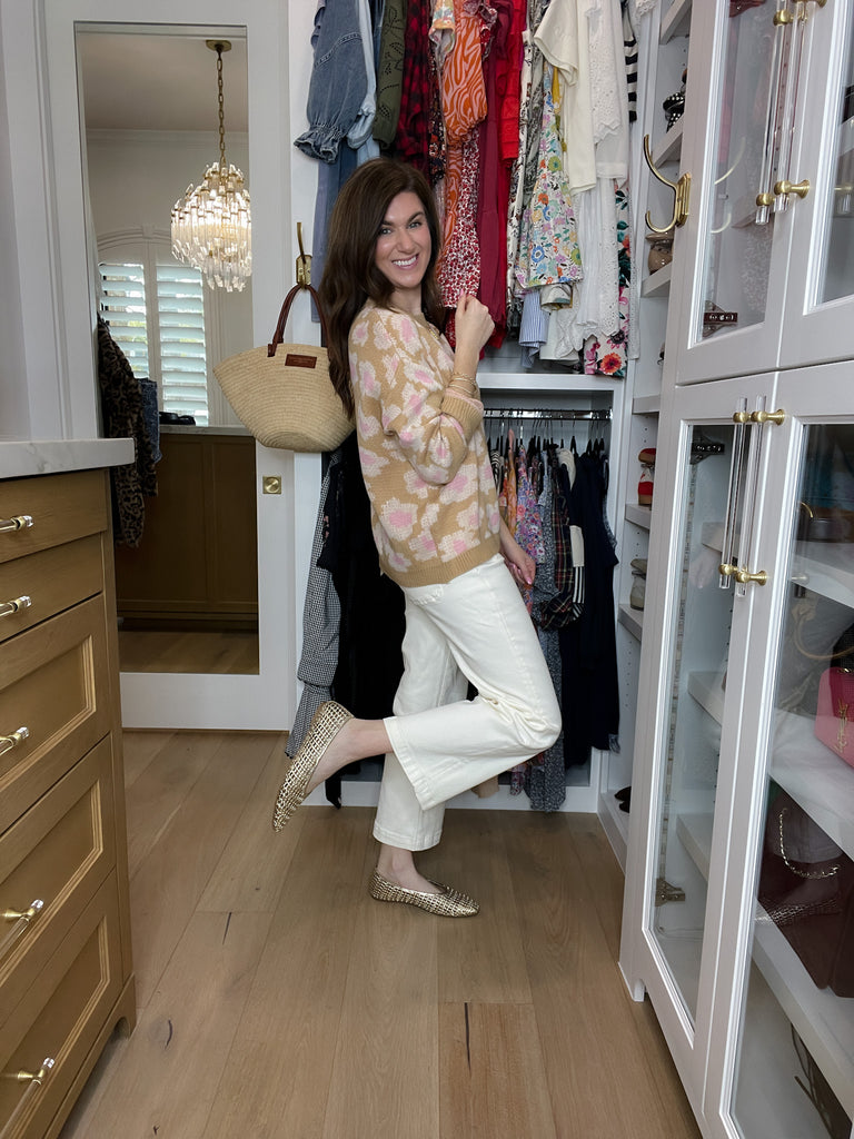 Keepsake Woven Ballet Flats in Gold