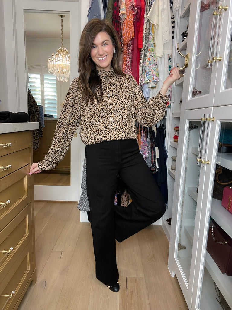 Chandler Palazzo Wide Leg Black Jeans