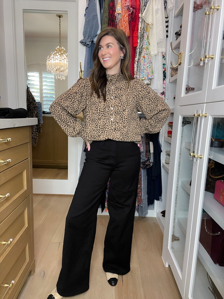 Chandler Palazzo Wide Leg Black Jeans