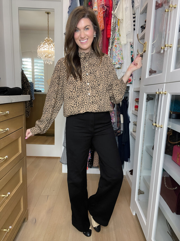 Chandler Palazzo Wide Leg Black Jeans