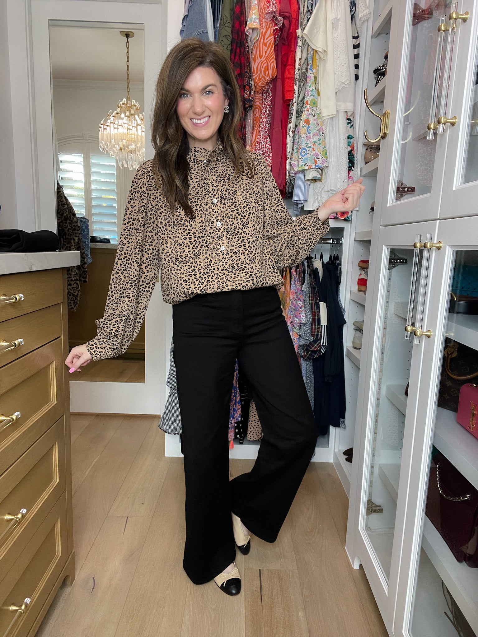 Chandler Palazzo Wide Leg Black Jeans