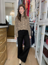Chandler Palazzo Wide Leg Black Jeans