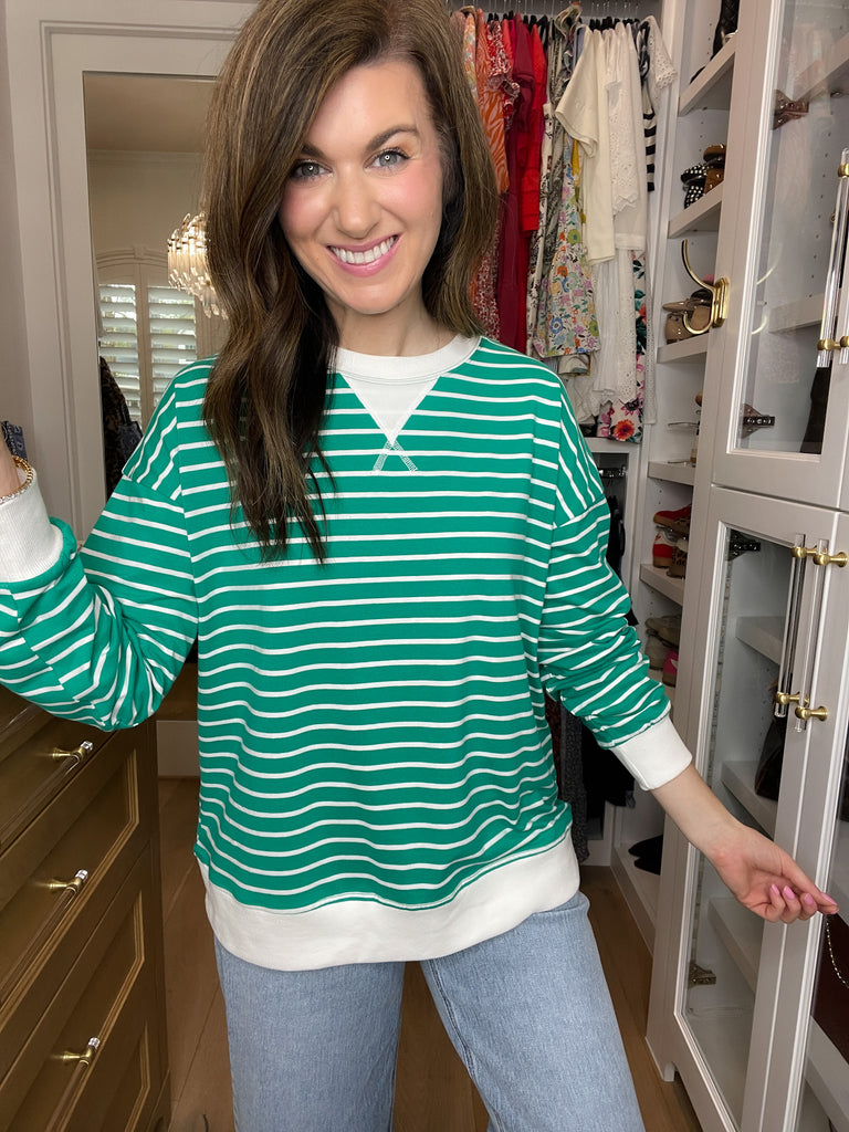 Everyday Play Striped Tee in Green