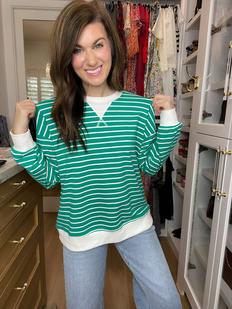 Everyday Play Striped Tee in Green