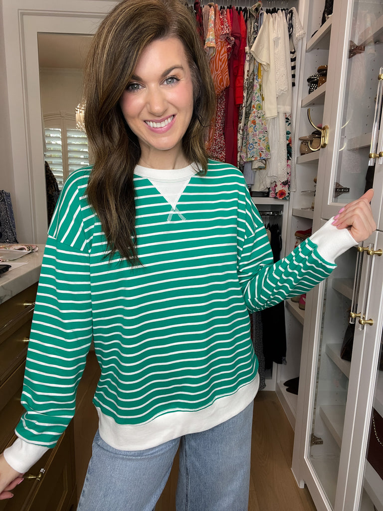 Everyday Play Striped Tee in Green