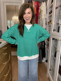 Everyday Play Striped Tee in Green