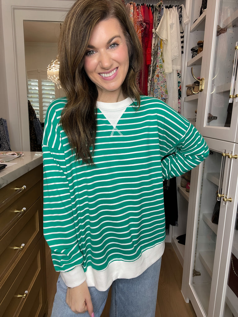 Everyday Play Striped Tee in Green