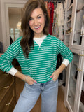 Everyday Play Striped Tee in Green