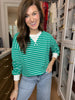 Everyday Play Striped Tee in Green