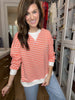 Everyday Play Striped Tee in Coral