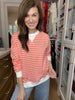 Everyday Play Striped Tee in Coral