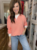 Everyday Play Striped Tee in Coral