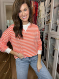 Everyday Play Striped Tee in Coral