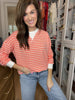 Everyday Play Striped Tee in Coral