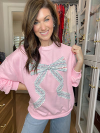 Sweet Statement Sweatshirt in Pink