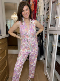 Skies Are Blue Days Gone By Floral Jumpsuit