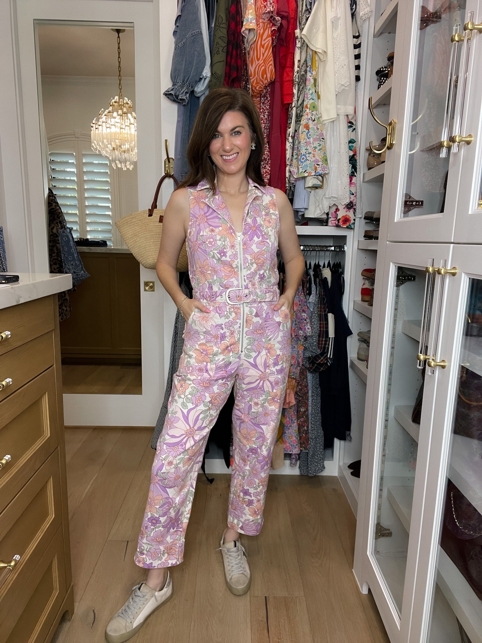 Skies Are Blue Days Gone By Floral Jumpsuit