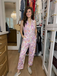 Skies Are Blue Days Gone By Floral Jumpsuit