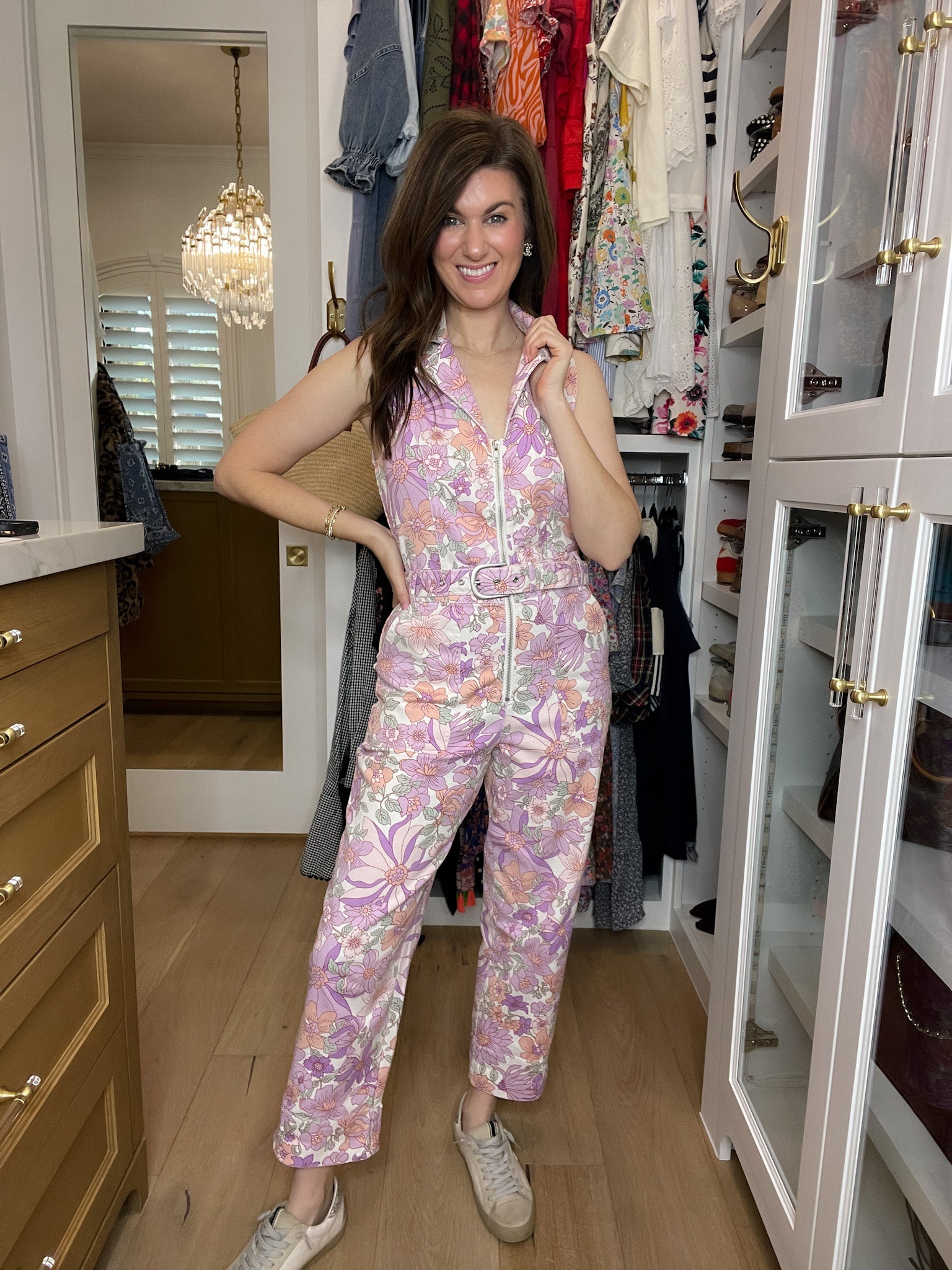 Skies Are Blue Days Gone By Floral Jumpsuit